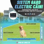 Petshop - Accesorii petshop - Culcusuri si custi - Tarcuri si colivii - Gard invizibil pentru caini NVZ-862, 2 zgarzi cu transmitator, rezistenta la apa, sistem gard invizibil, suprafata maxima 5000 mp, rola cablu delimitare 200m - Infinity.ro