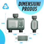 Casa si Gradina - Gradinarit si plante - Instalatii si accesorii pentru irigatii - Accesorii irigare - Programator pentru irigare/udare Nivazo® WaterMaster HCT-626, adaptor Wifi, functioneaza Wifi si Bluetooth, 2 moduri, ajustare volum, durata, 0.5bar la 8bar, compatibil aplicatie Tuya, verde - Infinity.ro