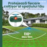 Casa si Gradina - Gradinarit si plante - Intretinere gradina - Articole daunatori gradina - Aparat cu ultrasunete impotriva daunatorilor, Nivazo 628, 2 difuzoare ultrasonice, senzor infrarosu, 4 moduri functionare, incarcare solara/USB, rezistent la apa lP44, acoperire 110° - Infinity.ro