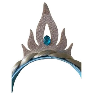 Set accesorii Printesa Elsa, bentita cu coada, 4 ani, albastru