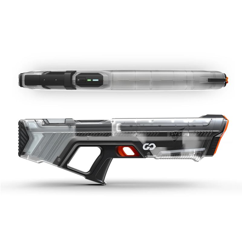 Sport si Outdoor - Accesorii si echipamente sportive - Sporturi de precizie - SpyraGO, transparent, pusca cu apa, incarcare manuala, afisaj electronic, 8+ ani - Infinity.ro