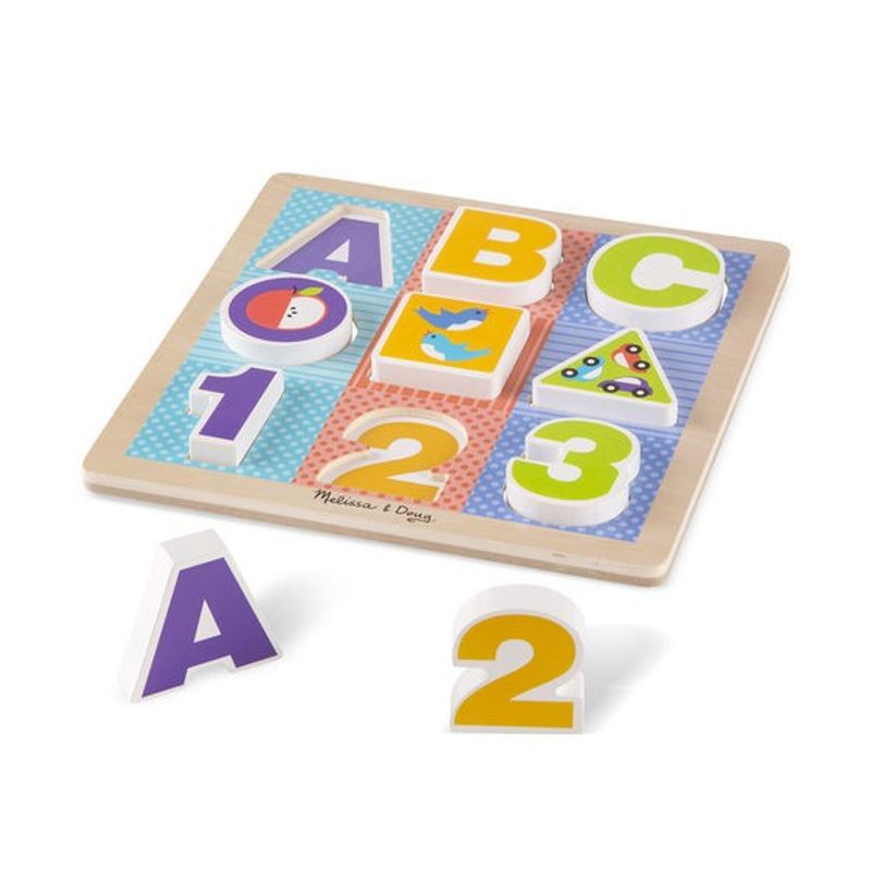 Jucarii, Copii si Bebe - Jucarii si jocuri - Jocuri si puzzle - Puzzle - Puzzle cu piese mari pentru belelusi Melissa and Doug - Infinity.ro