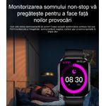 Laptop, Telefoane si Tablete - Wearables si gadgeturi - Gadgeturi - Dispozitive anti-pierdere - Ceas Smartwatch, inteligent, Functii pentru Fitness, Rezistent la Apa, Functie Pentru Numarat Pasi, Monitorizare Somn - Infinity.ro