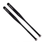 Sport si Outdoor - Sporturi de echipa - Alte sporturi de echipa - Baseball - Set de doua bate de baseball IdeallStore®, Home Run, aluminiu, 80 cm, negru - Infinity.ro