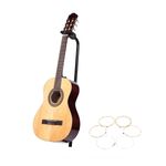 TV, Audio-Video si Foto - Instrumente muzicale - Instrumente clasice - Chitara clasica din lemn 95 cm, IdeallStore®, set de corzi incluse, clasic natur - Infinity.ro