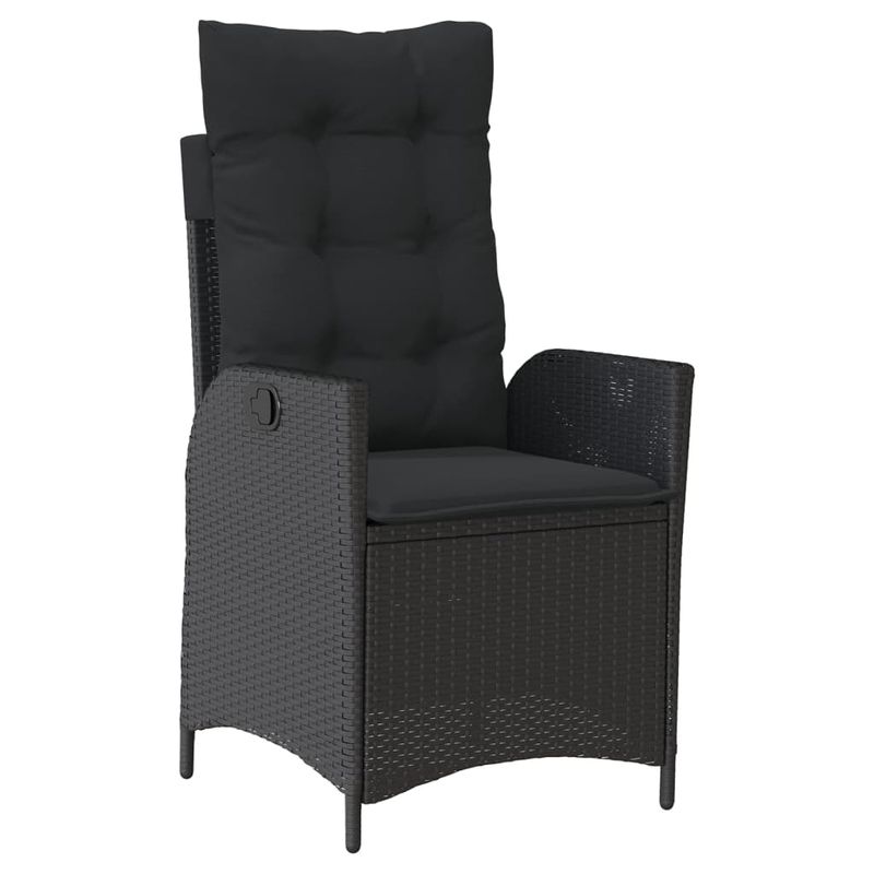 Casa si Gradina - Gradina si terasa - Mobilier exterior - Seturi mobila gradina - Set mobilier de gradina cu perne, 9 piese, negru, poliratan - Infinity.ro