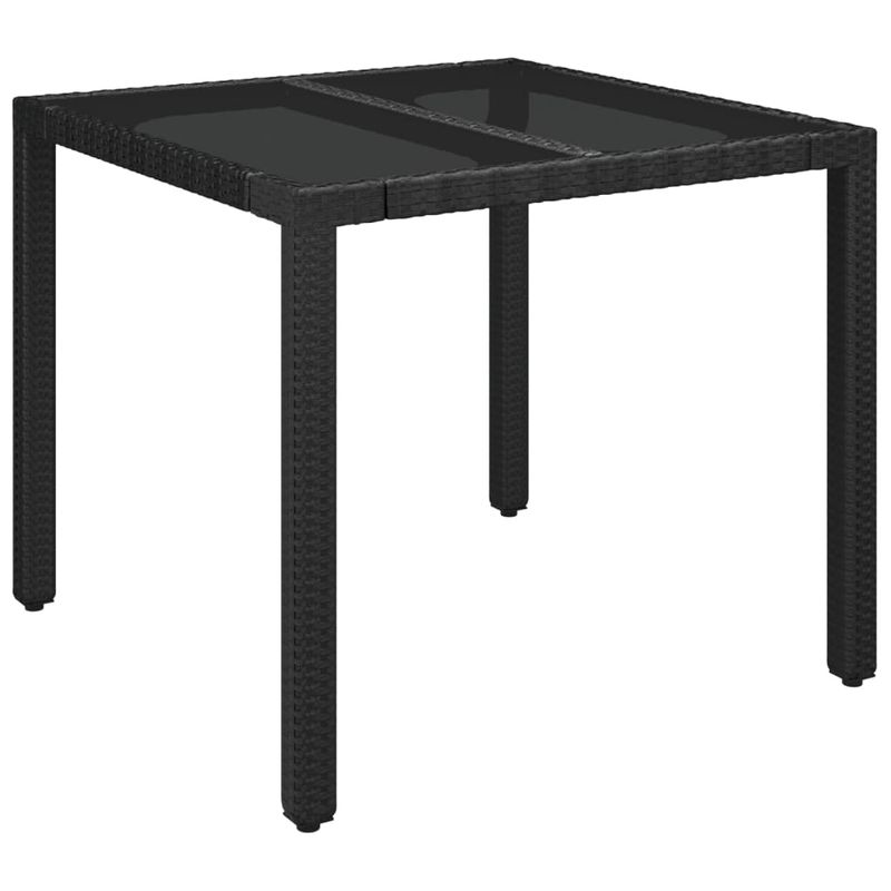 Casa si Gradina - Gradina si terasa - Mobilier exterior - Seturi mobila gradina - Set mobilier de gradina cu perne, 5 piese, negru, poliratan - Infinity.ro