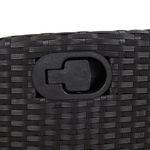 Casa si Gradina - Gradina si terasa - Mobilier exterior - Seturi mobila gradina - Set mobilier de gradina cu perne, 9 piese, negru, poliratan - Infinity.ro