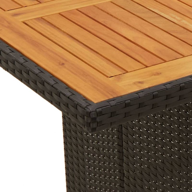 Casa si Gradina - Gradina si terasa - Mobilier exterior - Seturi mobila gradina - Set mobilier de gradina cu perne, 9 piese, negru, poliratan - Infinity.ro