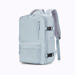 Sport si Outdoor - Articole de voiaj - Rucsacuri - Rucsac Calatorie pentru Laptop, pentru Avion, port USB, 35 L, Impermeabil, 42x30x20 cm, Albastru deschis, OBRALIX® - Infinity.ro