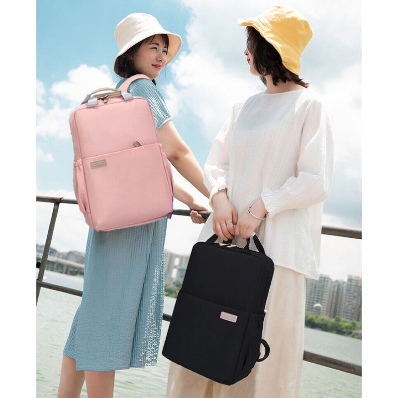 Sport si Outdoor - Articole de voiaj - Rucsacuri - Rucsac Laptop 15.6", Office, Elegant, pentru Studenti, Impermeabil, Usor, 40x27x11 cm, Negru, OBRALIX® - Infinity.ro