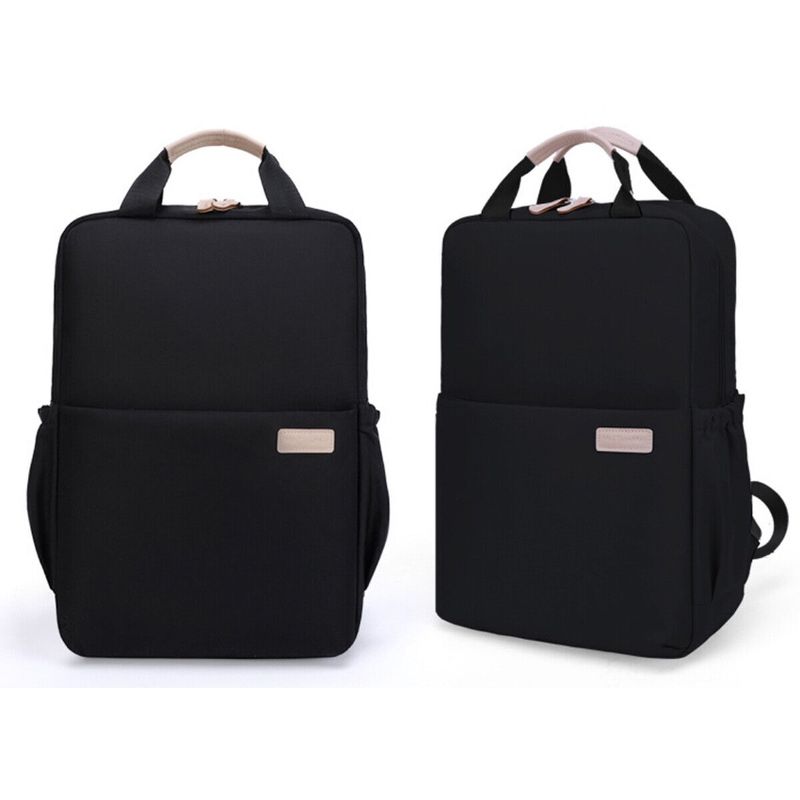 Sport si Outdoor - Articole de voiaj - Rucsacuri - Rucsac Laptop 15.6", Office, Elegant, pentru Studenti, Impermeabil, Usor, 40x27x11 cm, Negru, OBRALIX® - Infinity.ro