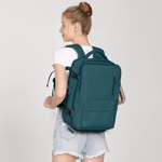 Sport si Outdoor - Articole de voiaj - Rucsacuri - Rucsac Laptop OBRALIX®, Calatorie Business, port USB, pana la 35 L, Impermeabil, 42x30x20 cm, Turcoaz inchis - Infinity.ro