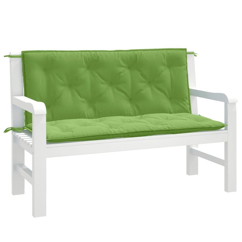 Casa si Gradina - Gradina si terasa - Mobilier exterior - Perne decorative exterior - Perna banca de gradina, 2 buc. melanj verde, 120x50x7 cm textil - Infinity.ro