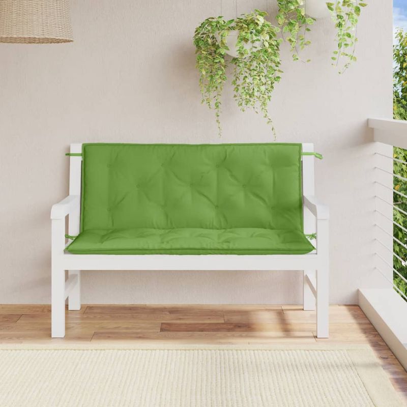 Casa si Gradina - Gradina si terasa - Mobilier exterior - Perne decorative exterior - Perna banca de gradina, 2 buc. melanj verde, 120x50x7 cm textil - Infinity.ro