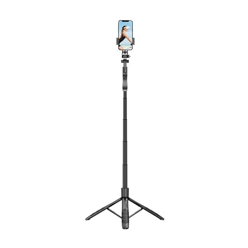 Laptop, Telefoane si Tablete - Telefoane mobile si accesorii - Accesorii Telefoane - Selfie stick-uri - Selfie Stick, Tripod, Telecomanda Bluetooth, Rotire 360°, Universal, H33-155 cm, OBRALIX® - Infinity.ro