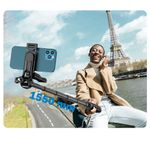 Laptop, Telefoane si Tablete - Telefoane mobile si accesorii - Accesorii Telefoane - Selfie stick-uri - Selfie Stick, Tripod, Telecomanda Bluetooth, Rotire 360°, Universal, H33-155 cm, OBRALIX® - Infinity.ro