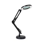 TV, Audio-Video si Foto - Optica, astronomie si metrologie - Optica si astronomie - Lupe si instrumente optice - Lampa LED cu lupa, 2 Moduri de Prindere, 3 Moduri iluminare, 10 Niveluri de intensitate, Marire 10x, Neagra, OBRALIX® - Infinity.ro