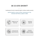 Laptop, Telefoane si Tablete - Tablete si accesorii tablete - Accesorii Tablete - Alte accesorii tablete - Suport pentru tableta, telefon, monitor, iPad, profesional, unghi reglabil, pliabil, aluminiu, argintiu, OBRALIX® - Infinity.ro