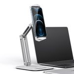 Laptop, Telefoane si Tablete - Tablete si accesorii tablete - Accesorii Tablete - Alte accesorii tablete - Suport pentru tableta, telefon, monitor, iPad, profesional, unghi reglabil, pliabil, aluminiu, argintiu, OBRALIX® - Infinity.ro