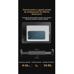 Laptop, Telefoane si Tablete - Tablete si accesorii tablete - Accesorii Tablete - Alte accesorii tablete - Suport tableta, telefon, monitor, iPad, unghi reglabil, pliabil, H20-60 cm, aluminiu, argintiu, OBRALIX - Infinity.ro