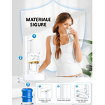 Casa si Gradina - Mobilier - Organizare si depozitare - Dozatoare/dispensere de apa - Pompa electrica, dozator apa smart, 7 moduri, cu acumulator, incarcare usb, alba, OBRALIX® - Infinity.ro