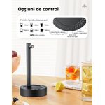 Casa si Gradina - Mobilier - Organizare si depozitare - Dozatoare/dispensere de apa - Dozator apa de birou, pompa electrica, smart 7 moduri, cu acumulator, incarcare usb, negru, OBRALIX® - Infinity.ro