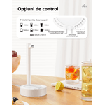 Casa si Gradina - Mobilier - Organizare si depozitare - Dozatoare/dispensere de apa - Pompa electrica, dozator apa smart, 7 moduri, cu acumulator, incarcare usb, alba, OBRALIX® - Infinity.ro