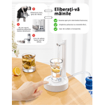 Casa si Gradina - Mobilier - Organizare si depozitare - Dozatoare/dispensere de apa - Pompa electrica, dozator apa smart, 7 moduri, cu acumulator, incarcare usb, alba, OBRALIX® - Infinity.ro