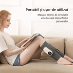 Ingrijire personala si Cosmetice - Sanatate si wellness - Articole wellness - Aparate si dispozitive de masaj - Aparat masaj picior, cu incalzire si compresie, reglabil, relaxeaza muschii gambei, cu acumulator, gri, OBRALIX® - Infinity.ro
