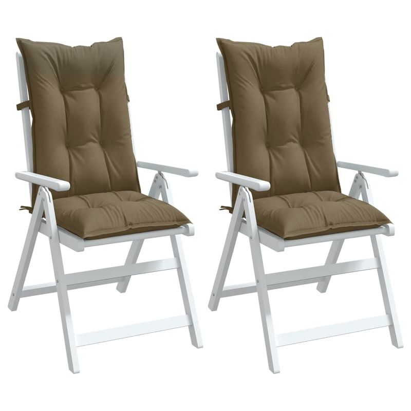 Casa si Gradina - Textile si covoare - Perne si pilote - Perne decorative - Perne scaun cu spatar inalt 2 buc. gri taupe 120x50x7 cm textil - Infinity.ro
