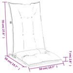 Casa si Gradina - Textile si covoare - Perne si pilote - Perne decorative - Perne scaun cu spatar inalt 2 buc. gri taupe 120x50x7 cm textil - Infinity.ro