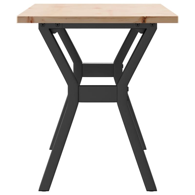 Casa si Gradina - Mobilier - Mese si birouri - Masute de cafea - Masa de cafea, cadru Y, 110x40x45 cm, lemn masiv pin si fonta - Infinity.ro