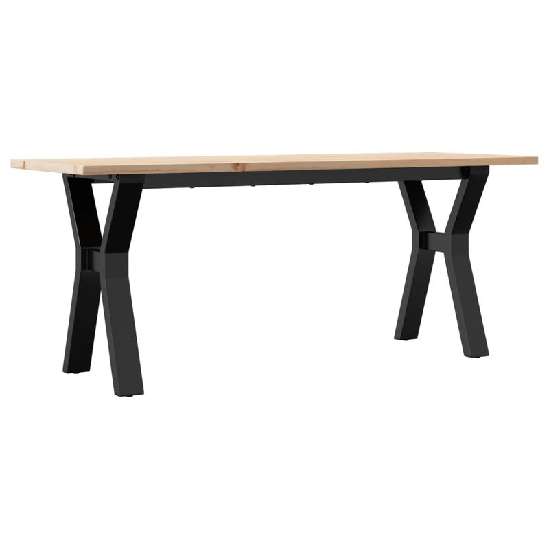 Casa si Gradina - Mobilier - Mese si birouri - Masute de cafea - Masa de cafea, cadru Y, 110x40x45 cm, lemn masiv pin si fonta - Infinity.ro
