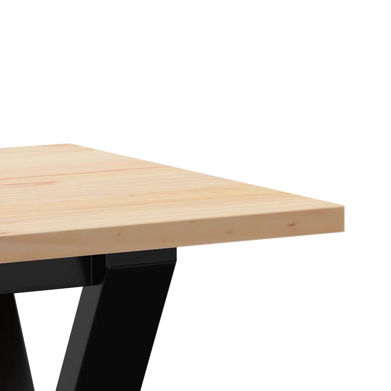Casa si Gradina - Mobilier - Mese si birouri - Masute de cafea - Masa de cafea, cadru Y, 110x40x45 cm, lemn masiv pin si fonta - Infinity.ro