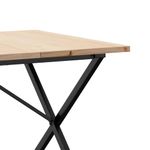 Casa si Gradina - Mobilier - Mese si birouri - Mese bucatarie si dining - Masa bucatarie, cadru X, 180x90x75,5 cm lemn masiv pin si fonta - Infinity.ro