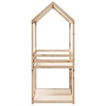 Casa si Gradina - Mobilier - Paturi si accesorii - Paturi - Pat supraetajat cu acoperis, 90x190 cm, lemn masiv de pin - Infinity.ro