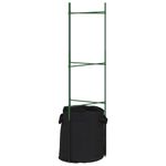 Casa si Gradina - Gradinarit si plante - Plante si ghivece - Ghivece si suporturi - Suport pentru rosii cu sac de plante, 2 buc., 116 cm otel si PP - Infinity.ro