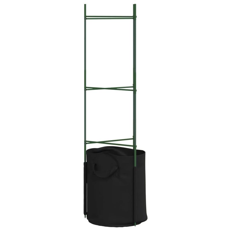 Casa si Gradina - Gradinarit si plante - Plante si ghivece - Ghivece si suporturi - Suport pentru rosii cu sac de plante, 2 buc., 116 cm otel si PP - Infinity.ro