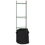 Casa si Gradina - Gradinarit si plante - Plante si ghivece - Ghivece si suporturi - Suport pentru rosii cu sac de plante, 2 buc., 116 cm otel si PP - Infinity.ro