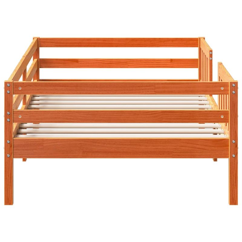 Casa si Gradina - Mobilier - Paturi si accesorii - Paturi - Cadru de pat, maro ceruit, 100x200 cm, lemn masiv de pin - Infinity.ro