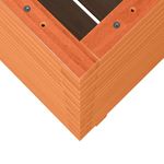 Casa si Gradina - Gradinarit si plante - Plante si ghivece - Ghivece si suporturi - Jardiniera de gradina, maro ceruit, 60x60x72 cm, lemn masiv pin - Infinity.ro