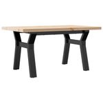 Casa si Gradina - Mobilier - Mese si birouri - Masute de cafea - Masa de cafea, cadru Y, 80x50x40,5 cm, lemn masiv pin si fonta - Infinity.ro