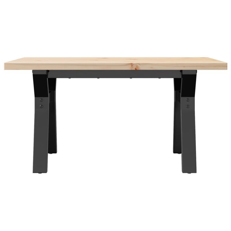 Casa si Gradina - Mobilier - Mese si birouri - Masute de cafea - Masa de cafea, cadru Y, 80x50x40,5 cm, lemn masiv pin si fonta - Infinity.ro