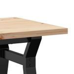 Casa si Gradina - Mobilier - Mese si birouri - Masute de cafea - Masa de cafea, cadru Y, 80x50x40,5 cm, lemn masiv pin si fonta - Infinity.ro