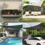 Casa si Gradina - Gradina si terasa - Umbrele si pavilioane - Umbrele - Panza parasolar, gri deschis, 2x2 m, patrat, 160 g/m², HDPE - Infinity.ro