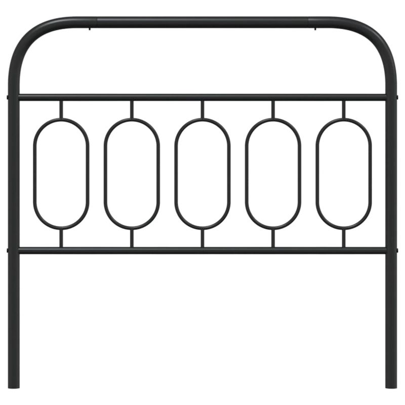 Casa si Gradina - Mobilier - Paturi si accesorii - Accesorii paturi - Tablie de pat metalica, negru, 100 cm - Infinity.ro