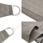 Casa si Gradina - Gradina si terasa - Umbrele si pavilioane - Umbrele - Panza parasolar, gri deschis, 2x2 m, patrat, 160 g/m², HDPE - Infinity.ro
