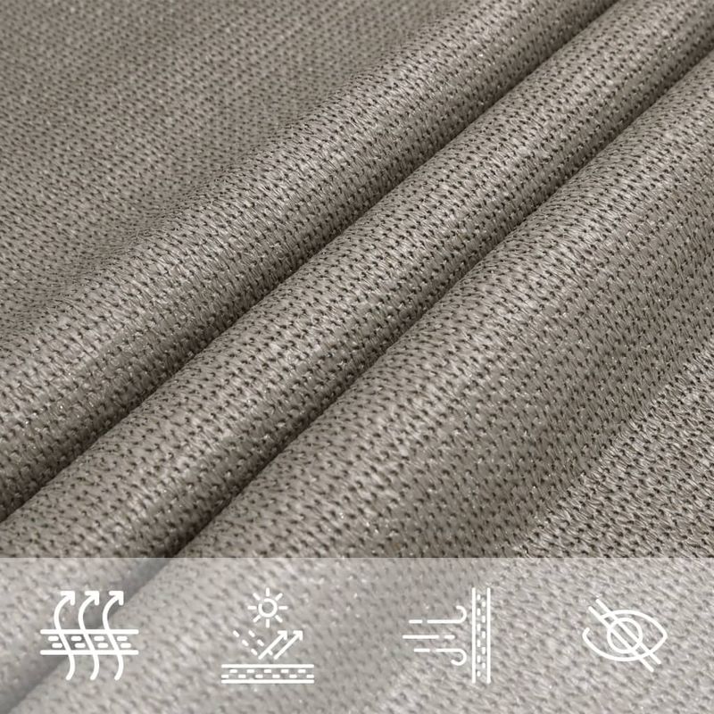 Casa si Gradina - Gradina si terasa - Umbrele si pavilioane - Umbrele - Panza parasolar, gri deschis, 2x2 m, patrat, 160 g/m², HDPE - Infinity.ro
