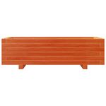 Casa si Gradina - Gradinarit si plante - Plante si ghivece - Ghivece si suporturi - Jardiniera gradina, maro ceruit, 90x40x26,5 cm, lemn masiv pin - Infinity.ro